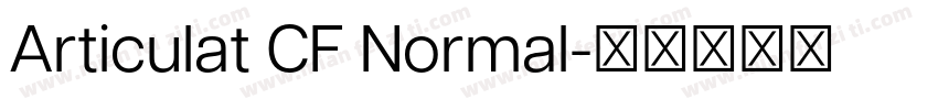 Articulat CF Normal字体转换